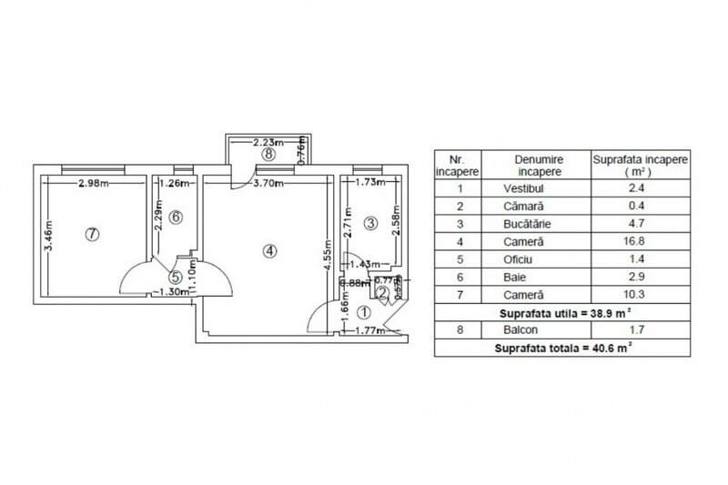 Unirii, Hanul lui Manuc, apartament 2 camere pentru investitie, 41 mp.